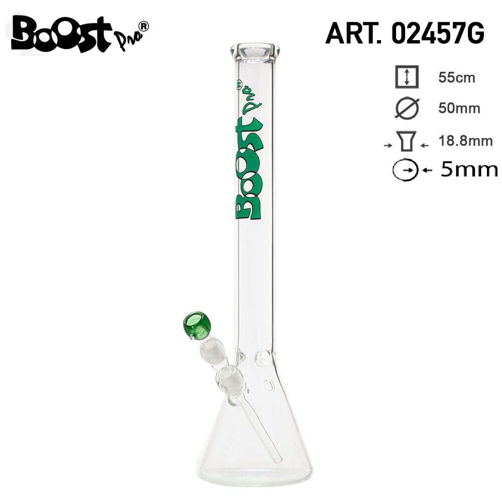 Boost Pro Beaker Glass Bong H:55cm :50mm WT:5mm (circa)