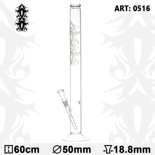 Tribal Tattoo Glass Bong- H:60cm- :50mm- SG:18.8mm