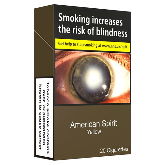 Tobacco Cigarette - American Spirit - Yellow 20 Pack