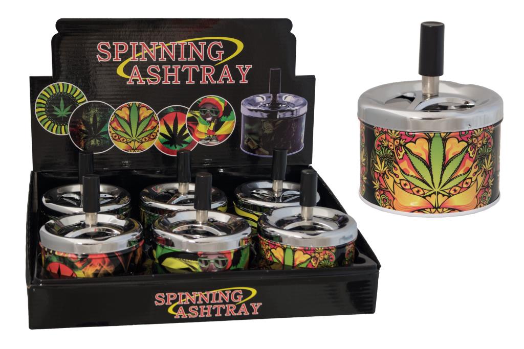 Asst Leaf design Spinning AshtrayTA-SPASH4