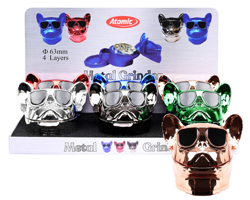 Atomic Bull Dog With Glasses ø70mm