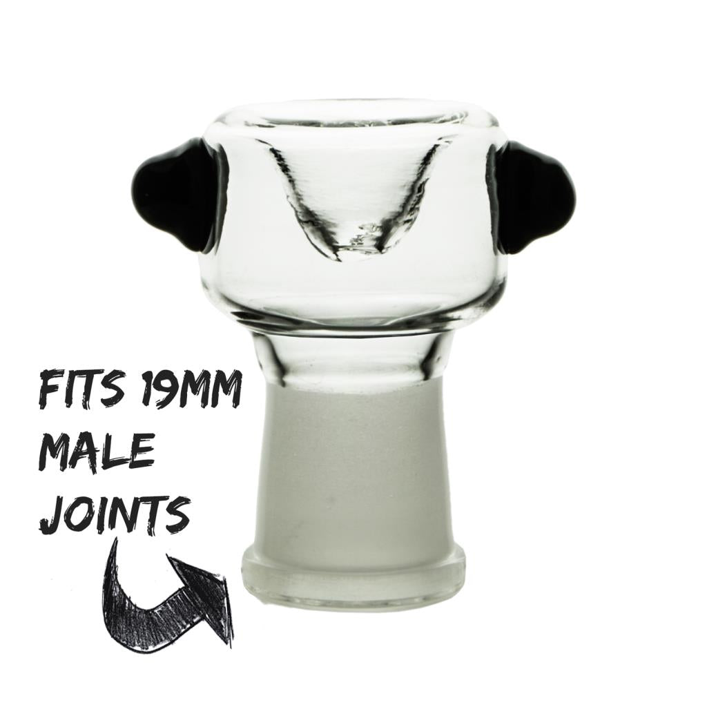 Black Ears - Female Bowl - 14mm and 18mm