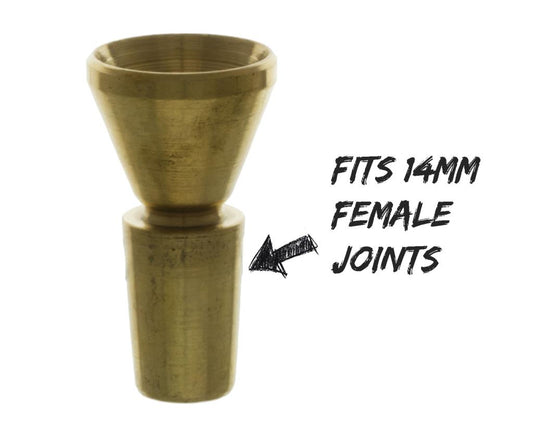 Brass 14.4mm and 18mm Slider Cone