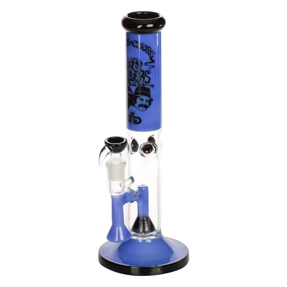 Grace Glass Cheech & Chong High Rollers - Straight Bong Blue H:36cm - :50mm - SG:18.8mm