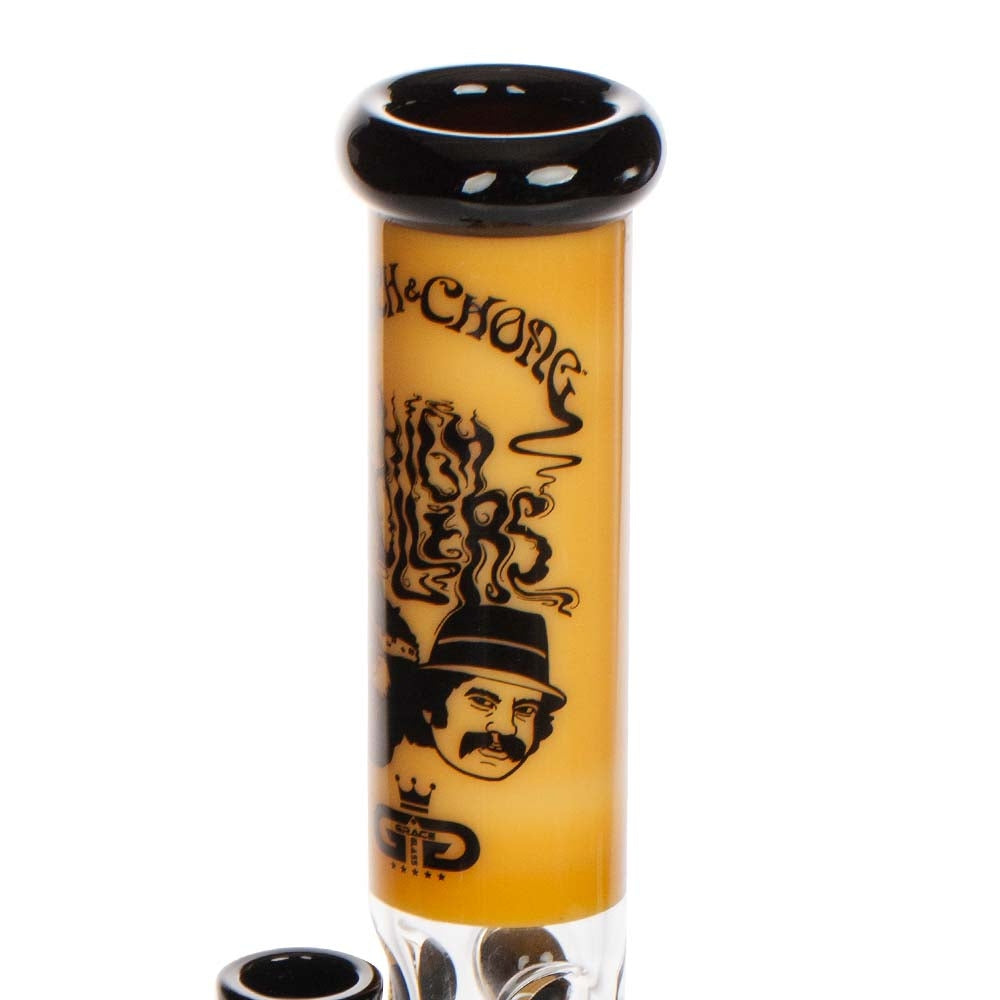 Grace Glass Cheech & Chong High Rollers - Straight Bong Orange H:35cm - :50mm - SG:18.8mm