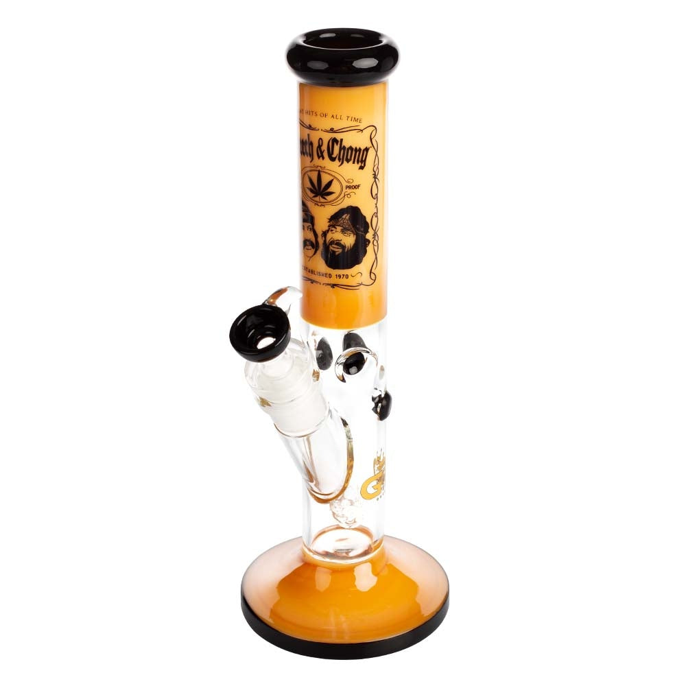 Grace Glass Cheech & Chong Greatest Hits - Straight Bong Orange H:35cm - :50mm - SG:29.2mm
