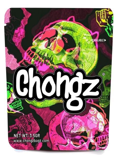 Chongz Coloured Skulls Mylar Bag