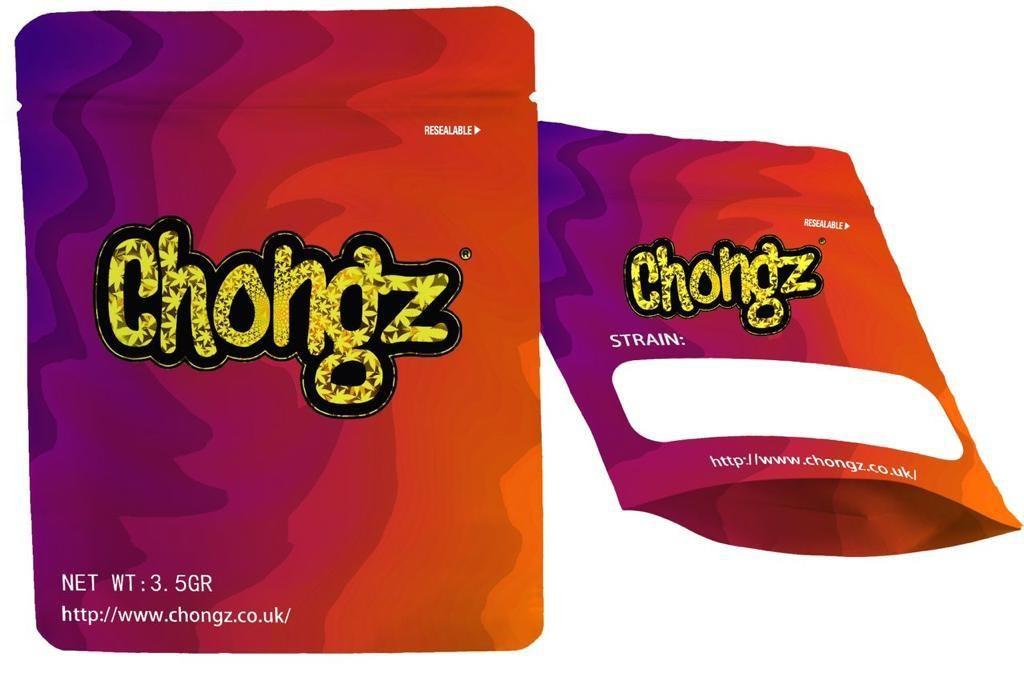 Chongz yellow Logo Mylar Bag