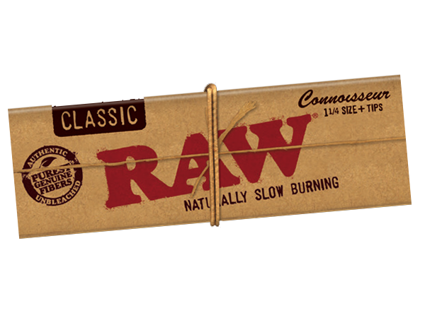 RAW Classic Connoisseur 1 1/4 + Tips 10 Pack