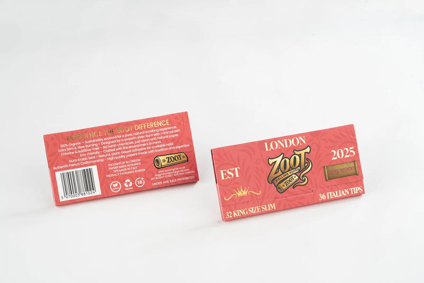 Zoot Pink Extra Thin Rolling Paper with Italian Tips