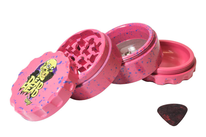 Dead Head 60mm 4pt Hot Pink with Purple Splashes