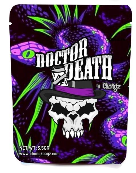 Dr Death Purple Snake Mylar Bag