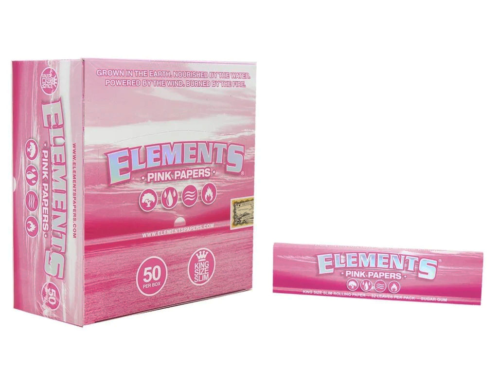 ELEMENTS PINK Kingsize SLIM PAPERS Single Pack