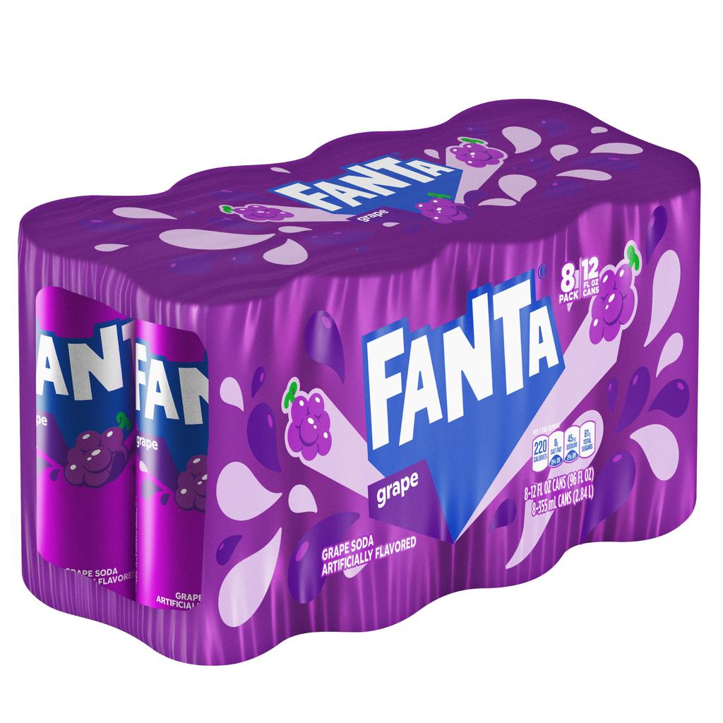 Fanta Grape Drink Can BOX