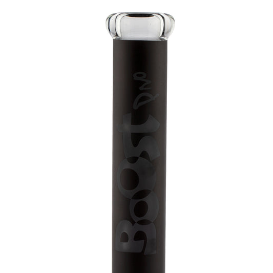Boost Pro Straight Glass Bong Black H:55cm - :50mm - SG:29.2mm