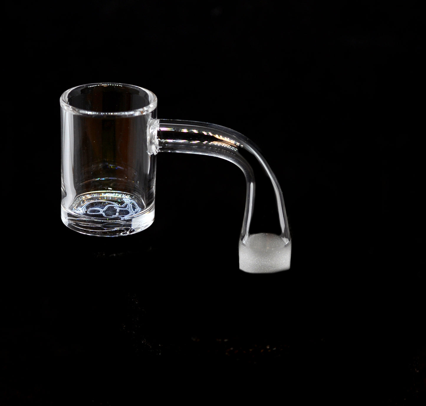 Head Happy Bottom Logo Beveled edge 25mm 14mm Male 90 Degree - Quartz Banger - SO-03
