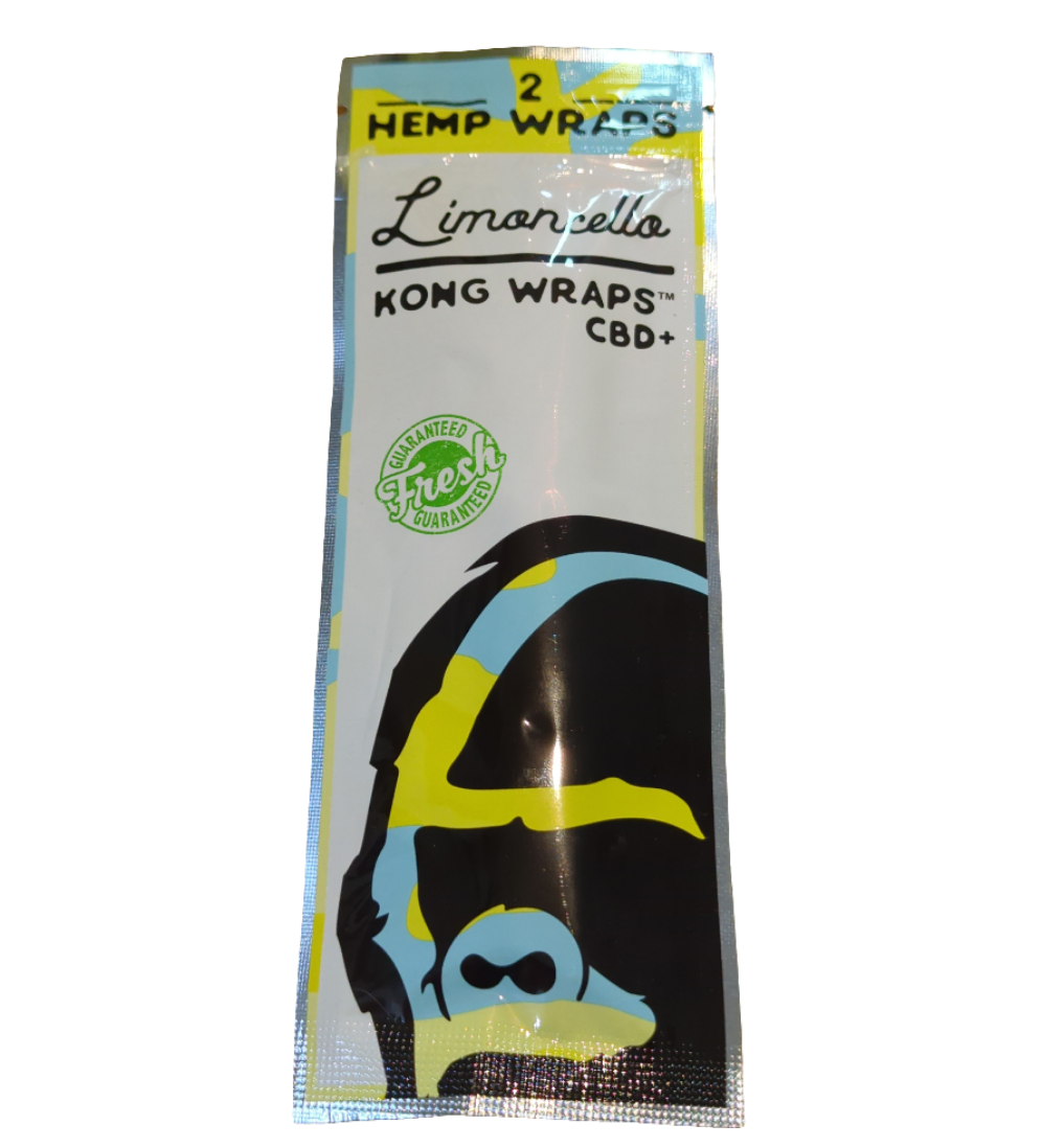 Kong Wraps - 100% Organic Hemp - LIMONCELLO - 10 Pack