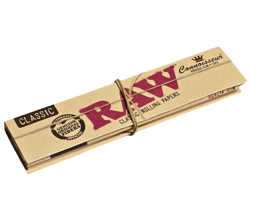 RAW CLASSIC Connoisseur Kingsize Papers + Tips Single Pack