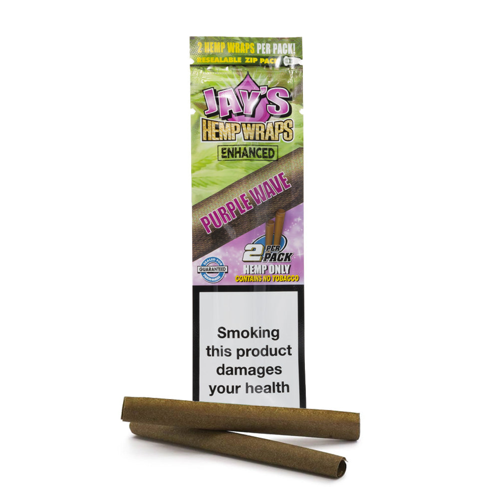 Juicy Jays Enhanced Hemp Wrap - Purple Wave - 10 Pack