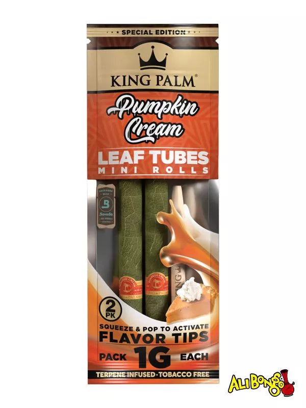 King Palm - Mini Rolls - 2 pack - 1g - LIMITED ED - Pumpkin Cream - 10 Pack