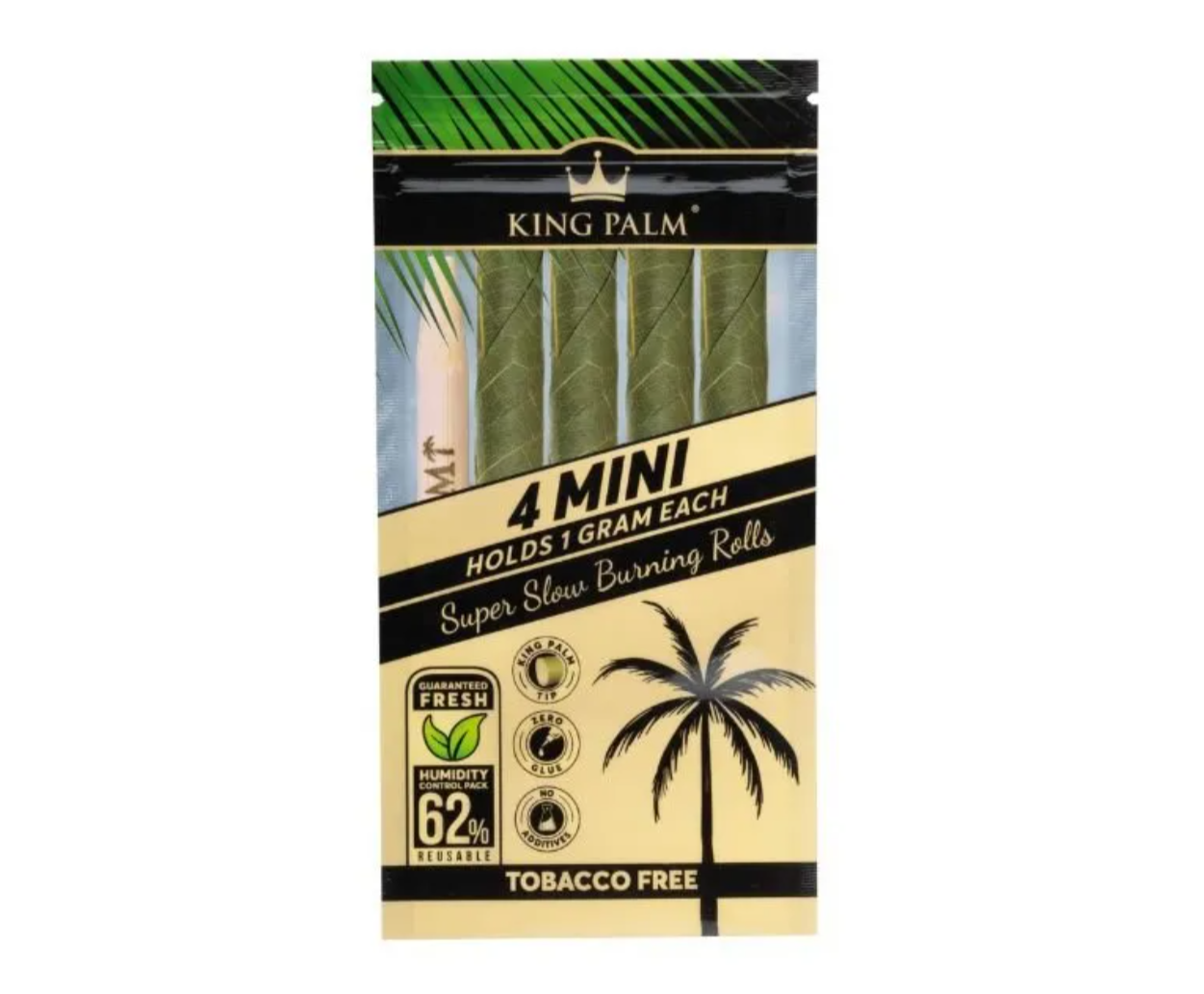 King Palm - Mini Rolls - 4 Pack - Natural 20 x 4 BOX