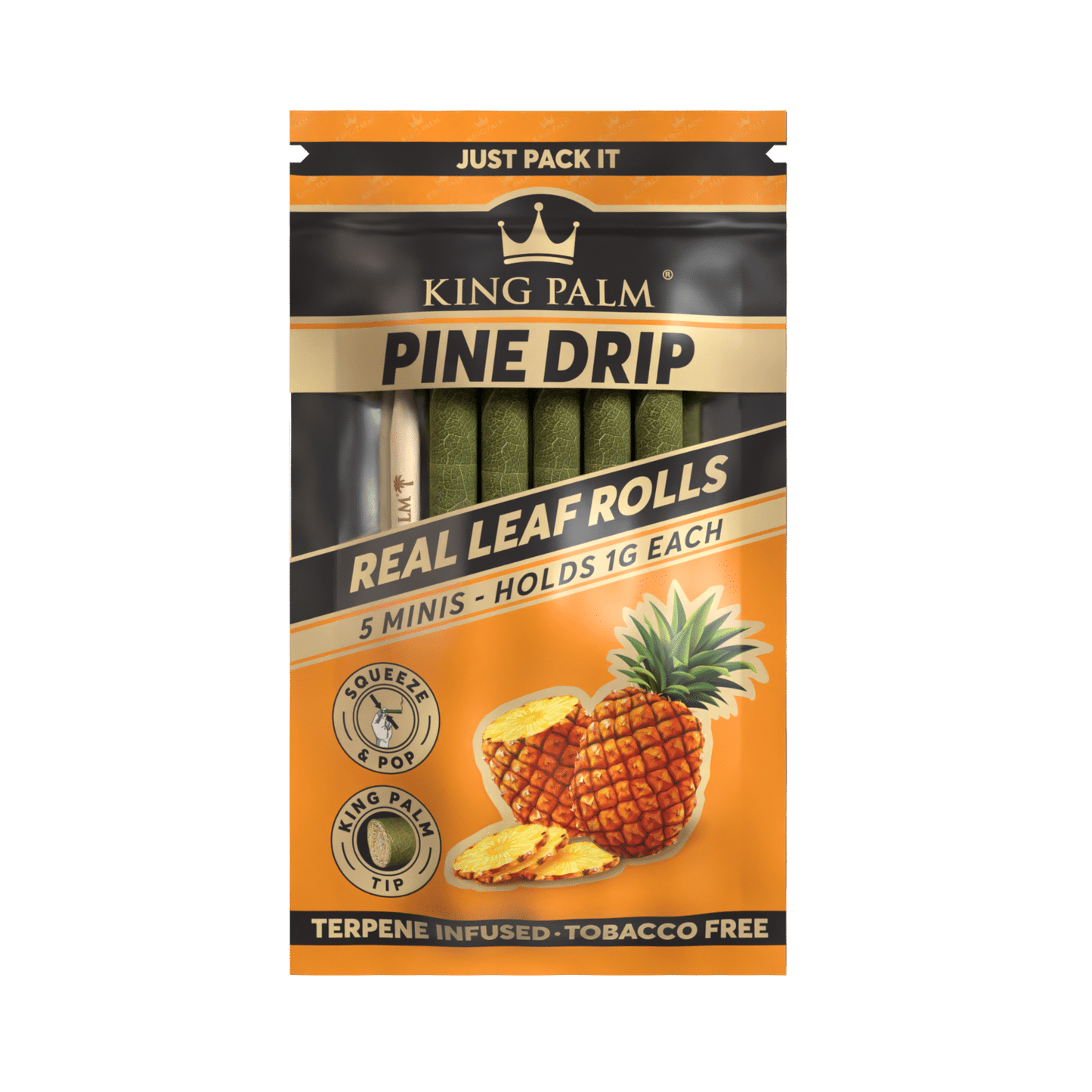 King Palm - Mini Rolls - 5 pack - Wrap - Pine Drip - Single Pack