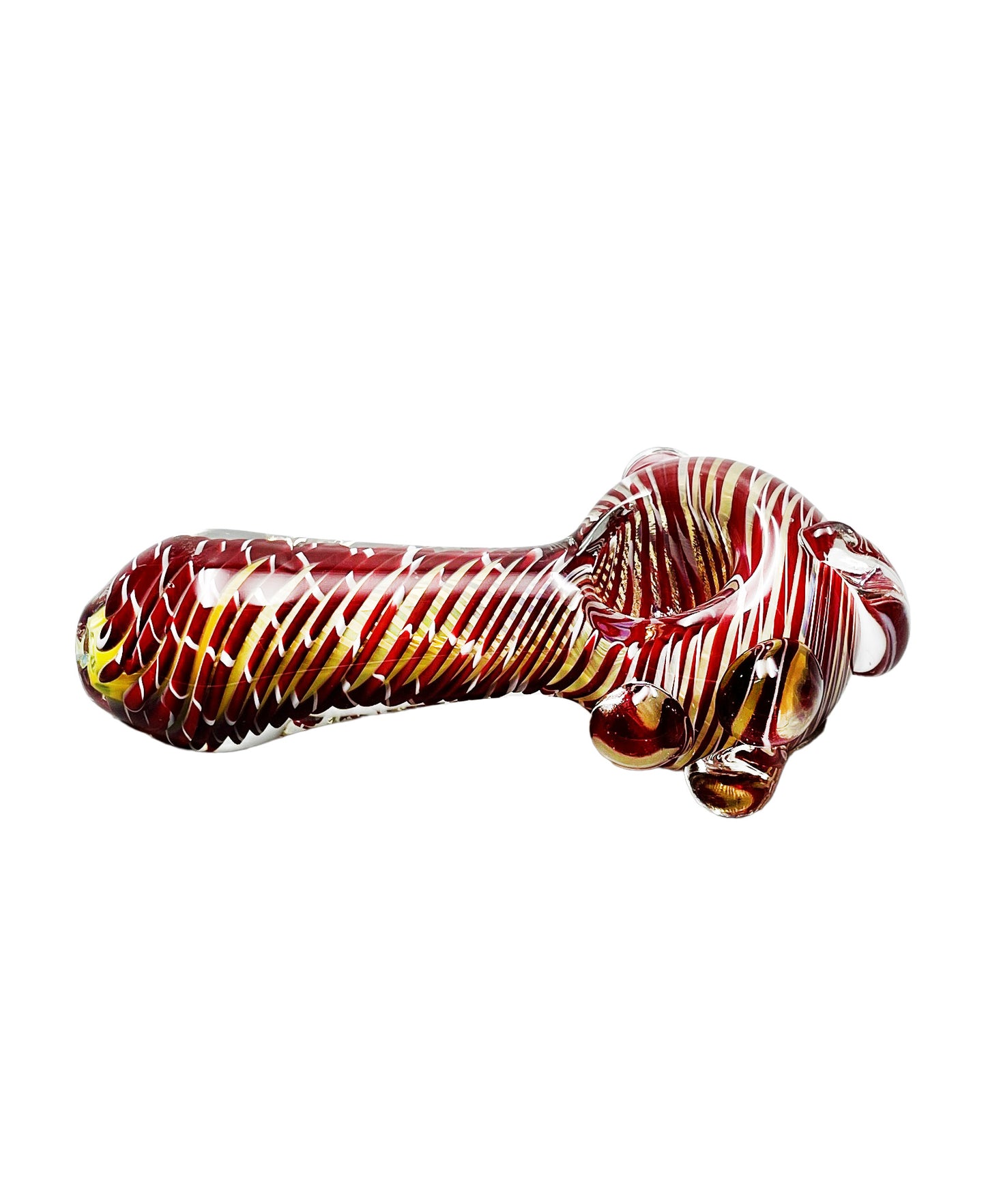 Coloured Glass Pipe 3 Knobbly King