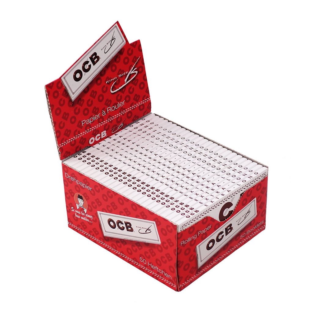 OCB WHITE Kingsize Rolling Papers Extra Long Single Pack