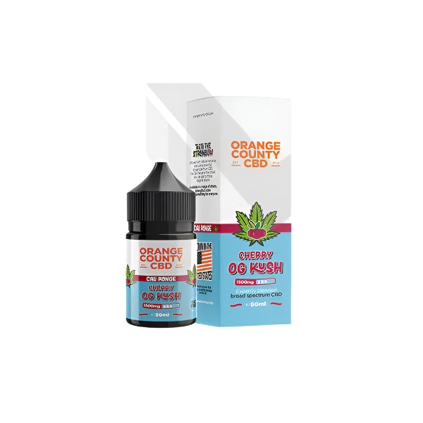 Orange County CBD Cali Range 1500mg CBD 50ml E-liquid (60VG/40PG) - Cherry OG Kush
