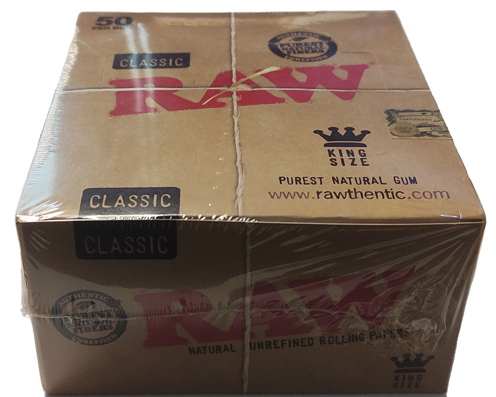 RAW CLASSIC Kingsize (NON) SLIM Rolling Papers Single Pack