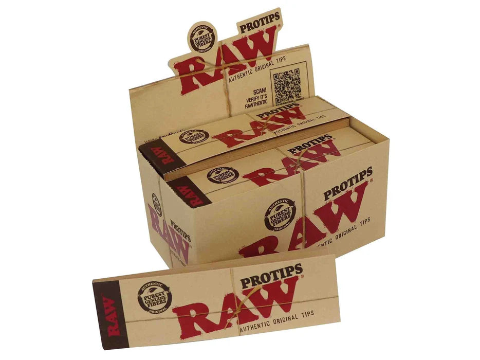 RAW PROTIPS Rolling Tips - 21 Pack (24 per Box)