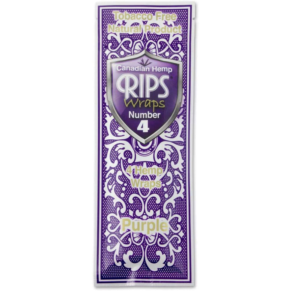 Rips Canadian Rips Hemp Wraps No4 - Purple - 10 Pack