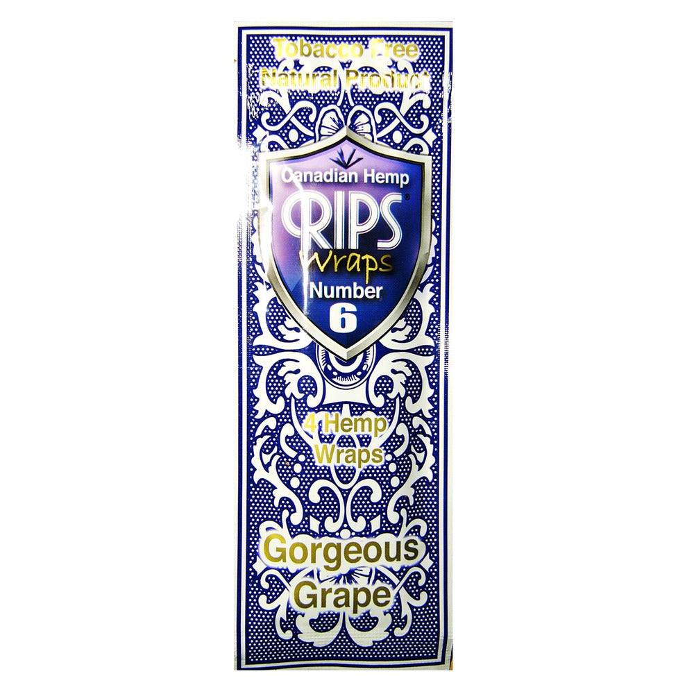Rips Canadian Rips Hemp Wraps No6 - Gorgeous Grape - 10 Pack