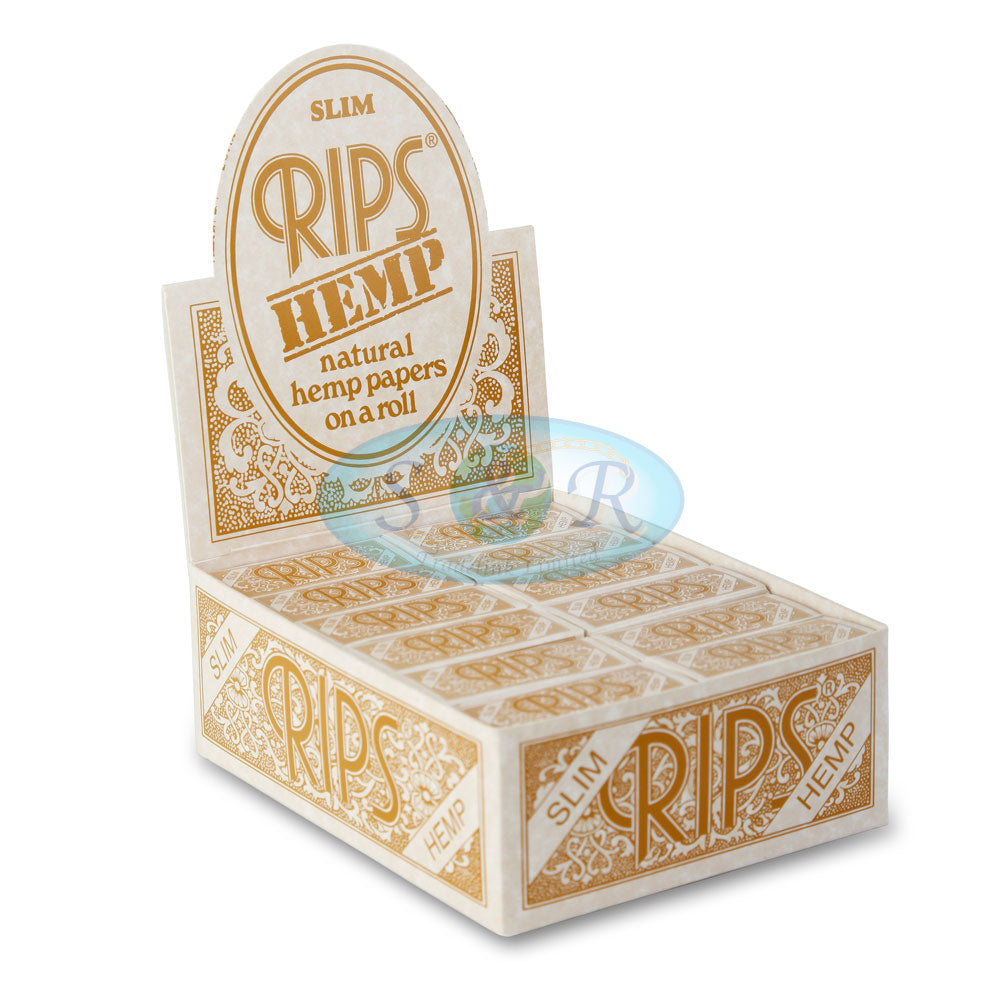 Rips Rolling Papers Rolls - Slim (HEMP) 5meter (24pcs) BOX