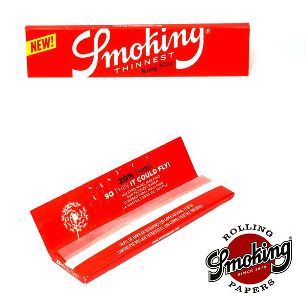 SMOKING Thinnest Kingsize Slim Rolling Papers Single Pack