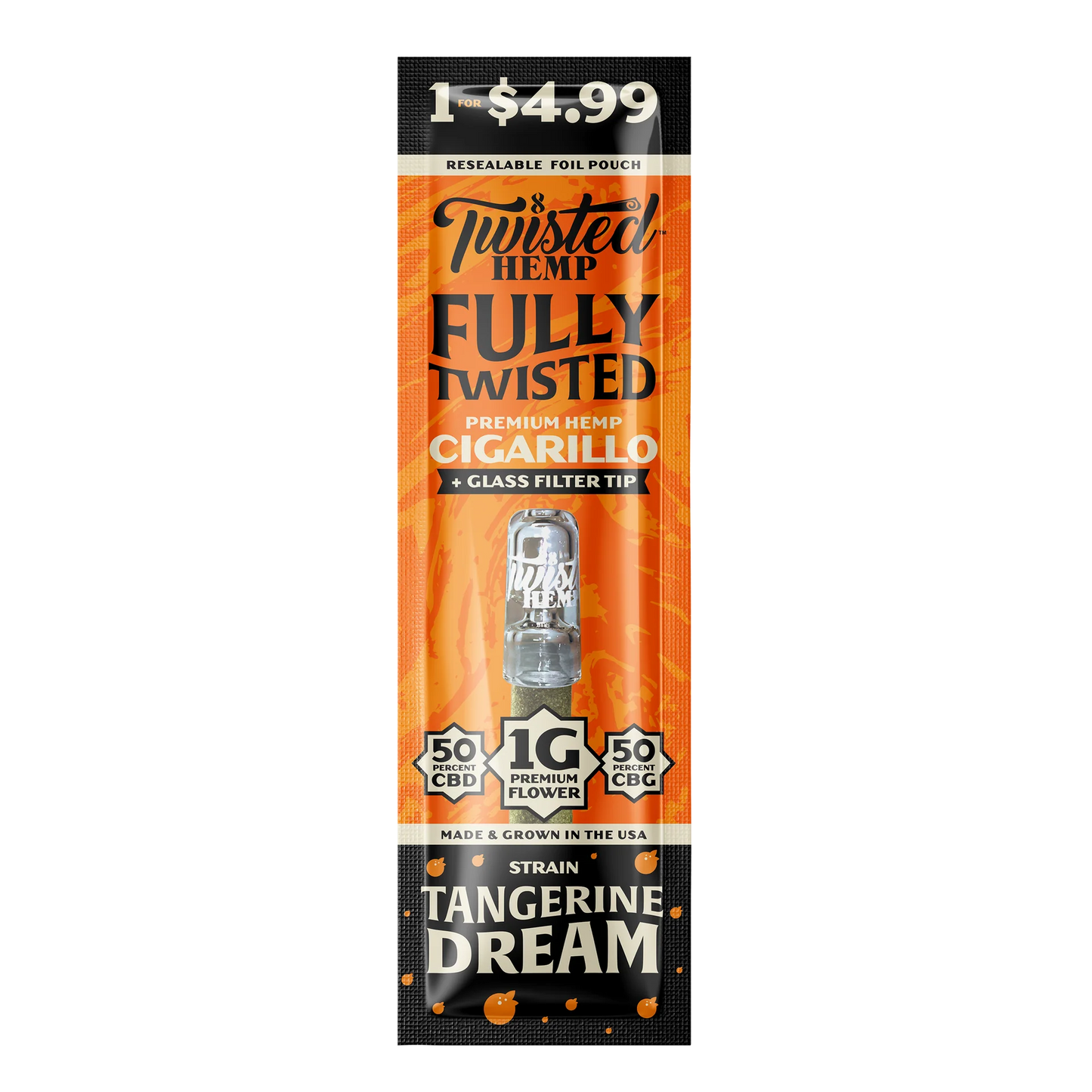 Twisted Hemp - Fully Twisted - Tangerine Dream - Box of 10