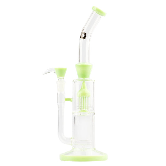 Grace Glass Limited Edition Green Barrel Bong H:33cm Socket:14cm TH:5mm