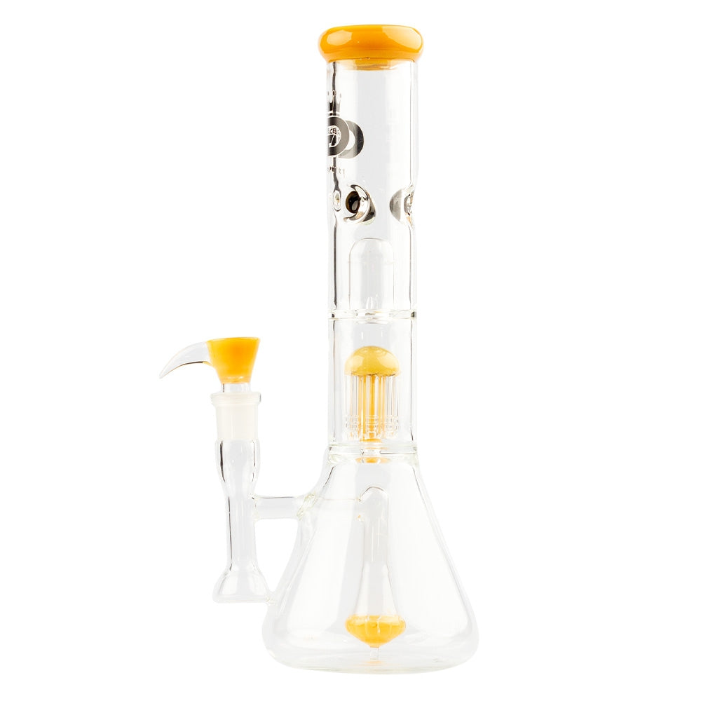 Grace Glass Limited Edition Yellow Beaker Bong H:35cm Socket:188cm TH:5mm