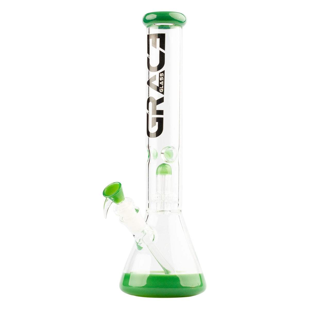 Grace Glass Limited Edition Green Beaker Bong H:41cm Socket:188cm TH:5mm