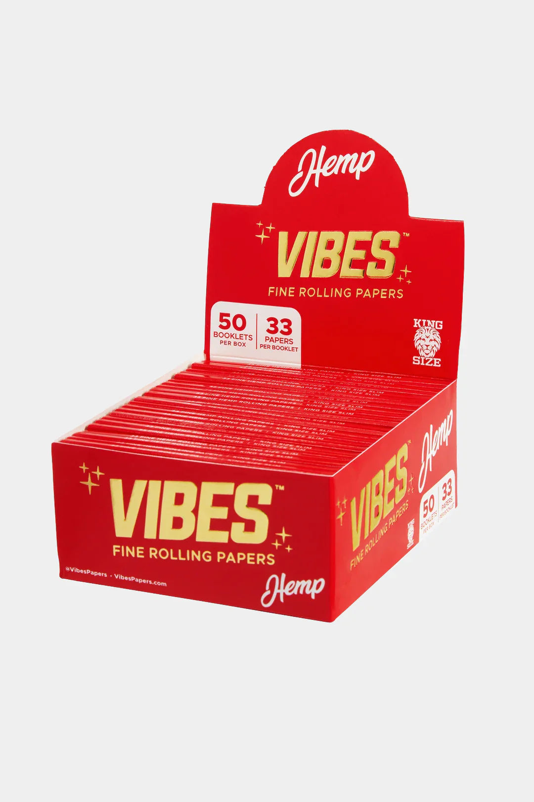 VIBES - King Size Slim - Hemp Paper 50 Per BOX