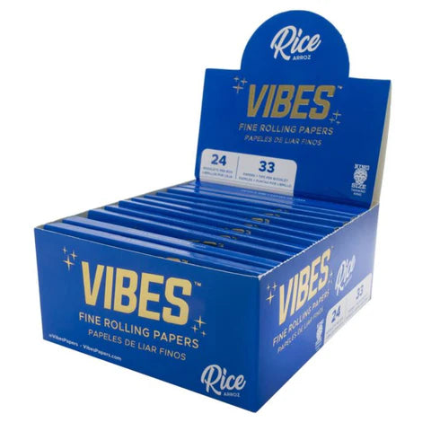 VIBES - King Size Slim - Rice with Filter Tips Single Pack