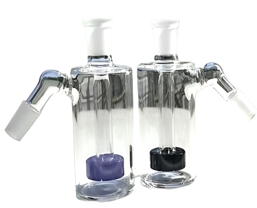 Slit Down Glass Ashcatcher 90 Degree 14mm Male