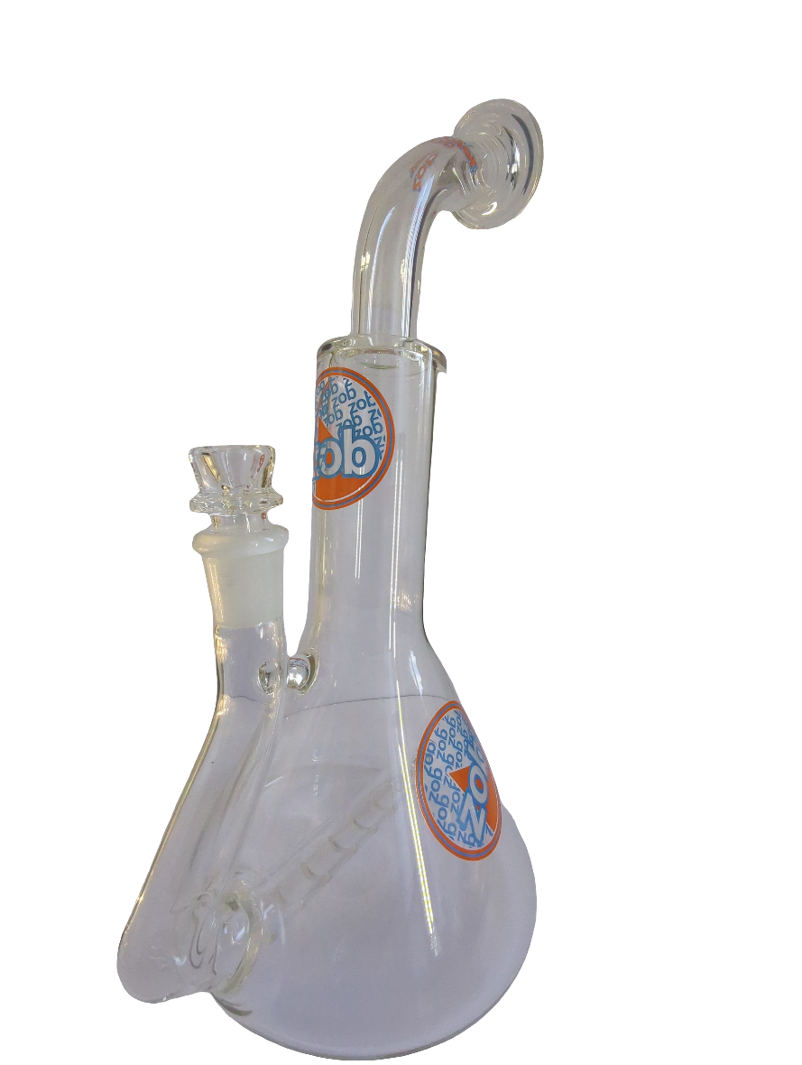 Zob Glass - Z WI-BK - Inline beaker stemless wubbler