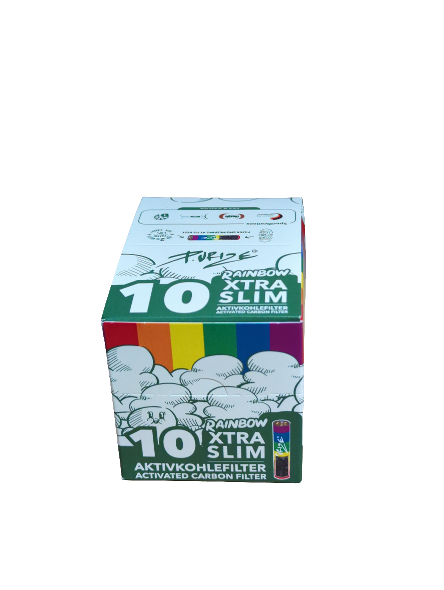 PURIZE Carbon Filters - XTRA SLIM RAINBOW BOX