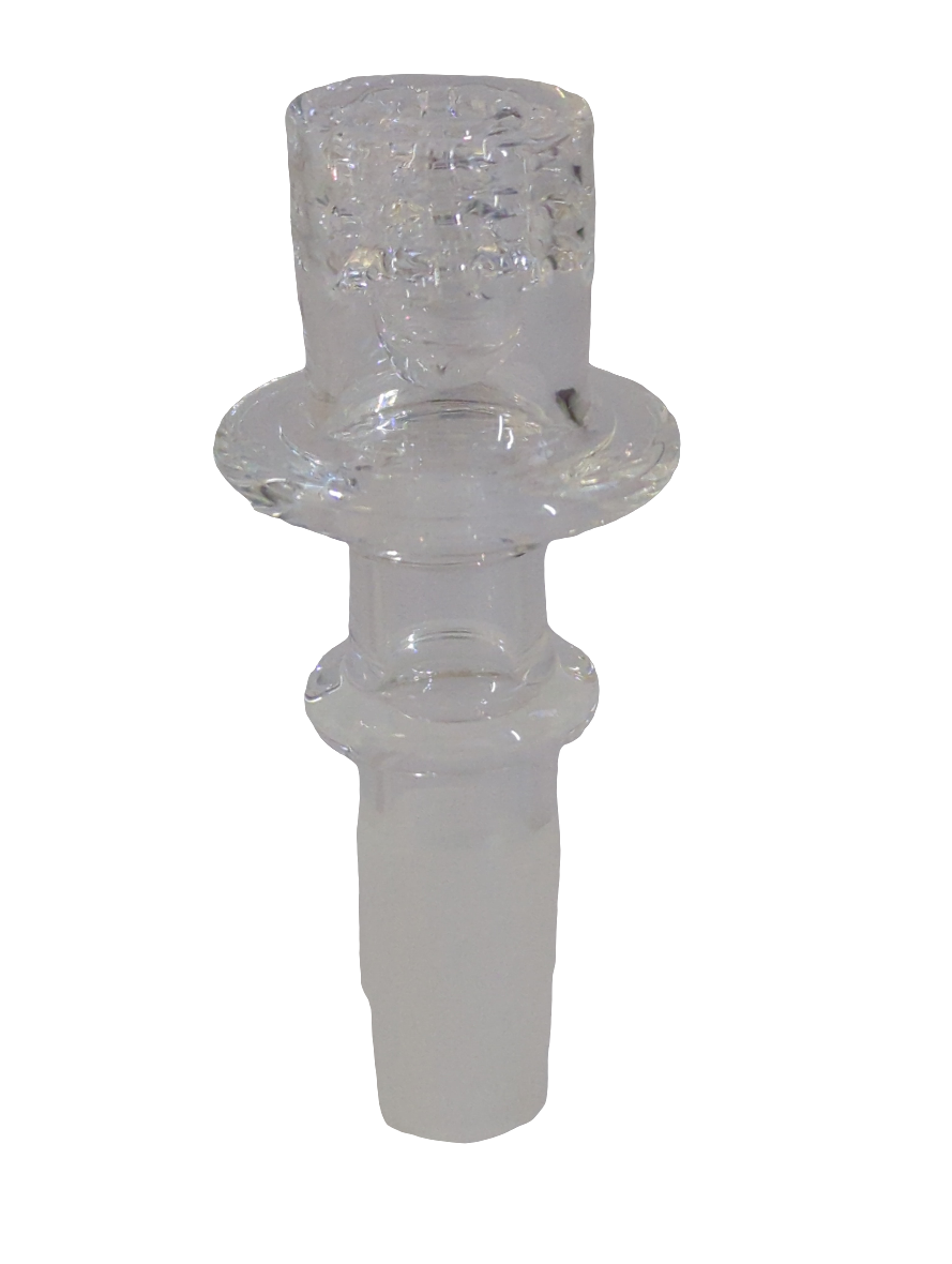 Diamond Quartz Enail Banger 14mm 18mm - Works with 20mm Coil Heater EN01 - - Blue or Gold