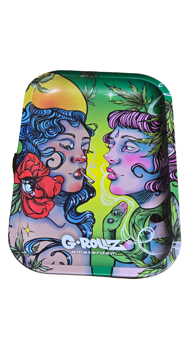 G-Rollz 'Smokey Sisters' Medium Tray 17.5 x 27.5cm