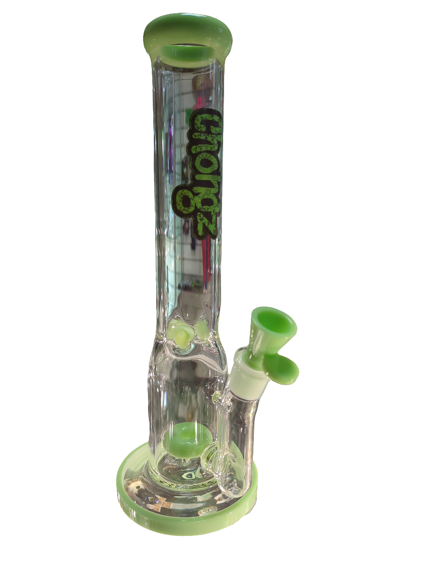 35cm Stinky Toes Green Perc Glass