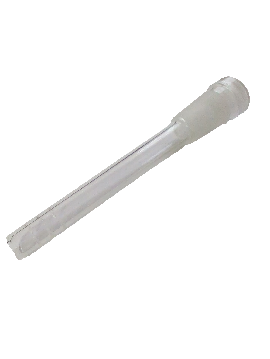 Glass Downtubee: 18.8mm Joint (A) - 14.4mm Bowl (B) - 85mm Length - SMALL