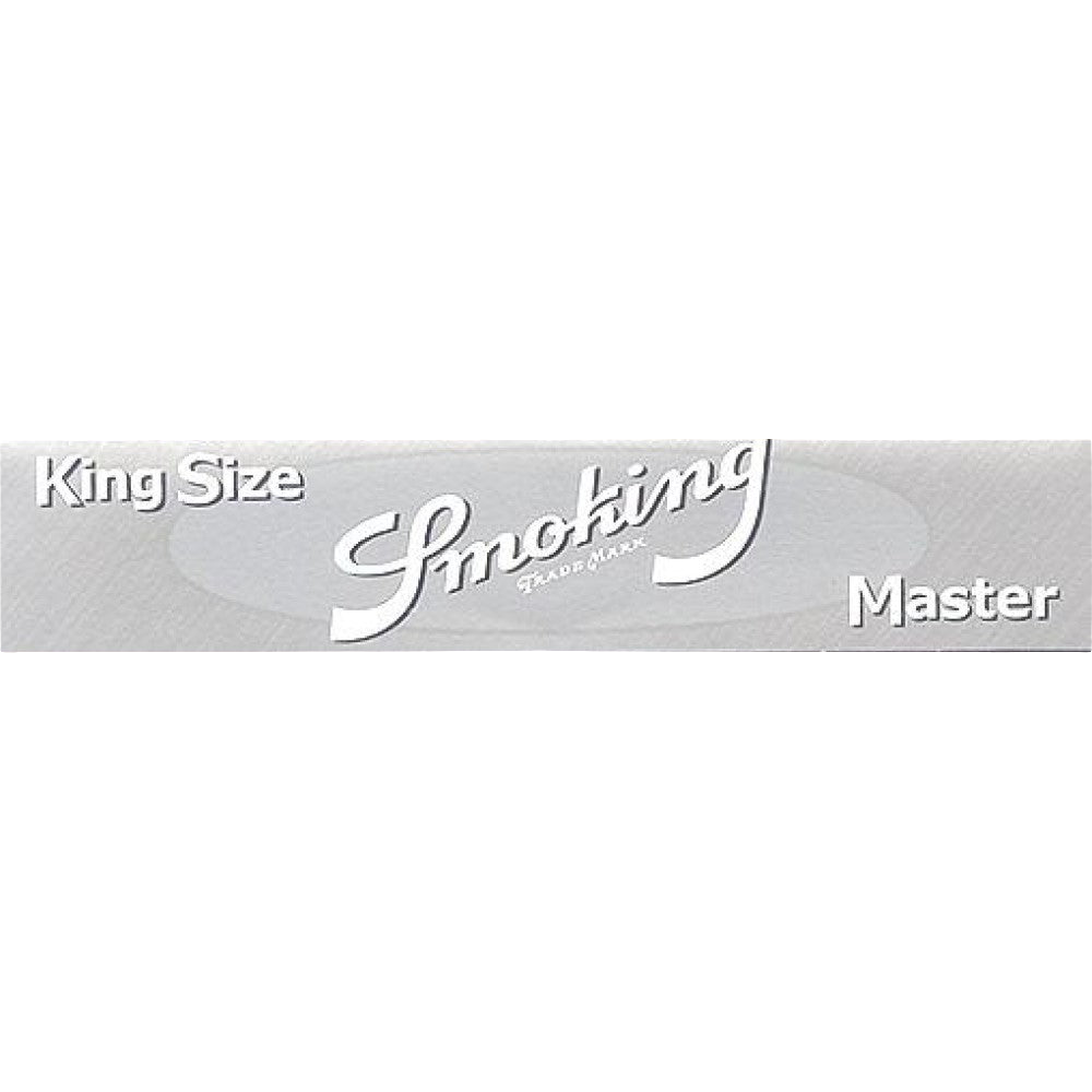 SMOKING Master King Size Rolling Papers Silver Rice Paper Single Pack