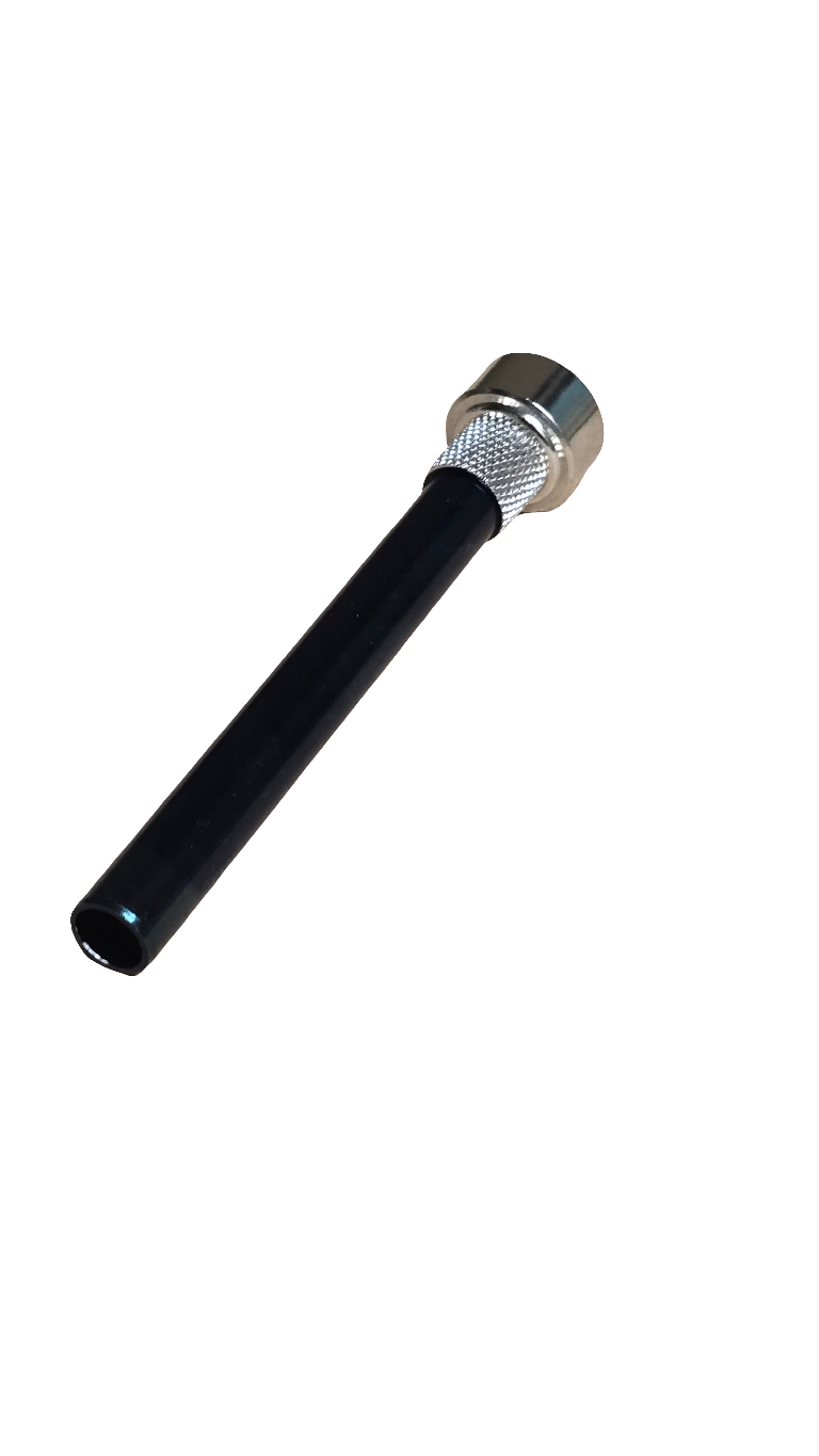 Downstem Aluminium for Acrylic - Straight - 8cm